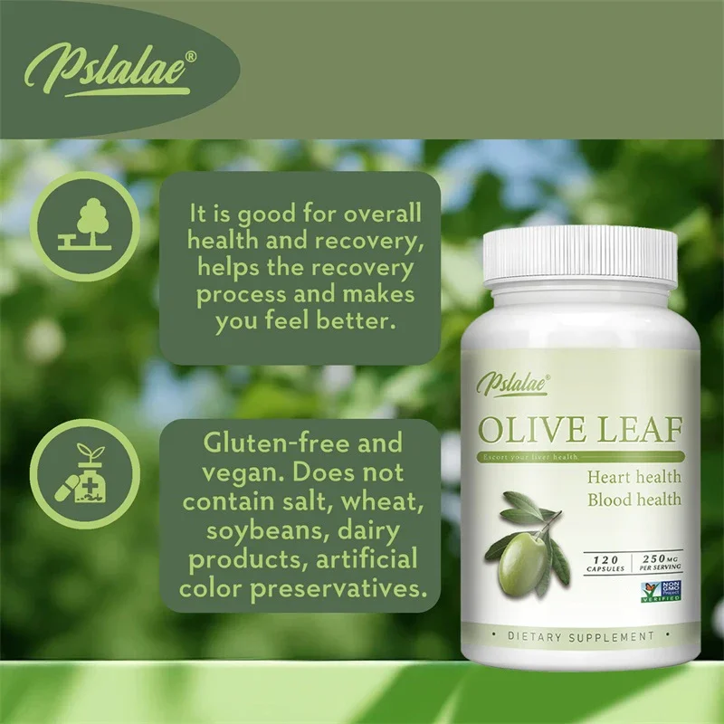 

Olive Leaf - High Strength Antioxidant Supplement, Heart Health, Immune Support - with 12% Oleuropein Supplement