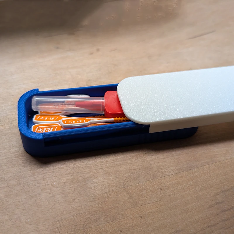 صندوق تخزين أعواد قطنية منزلق صغير حقيبة مسحة محمولة للسفر والاستخدام اليومي متعددة الأقسام مقاومة للغبار تحافظ على نظافة