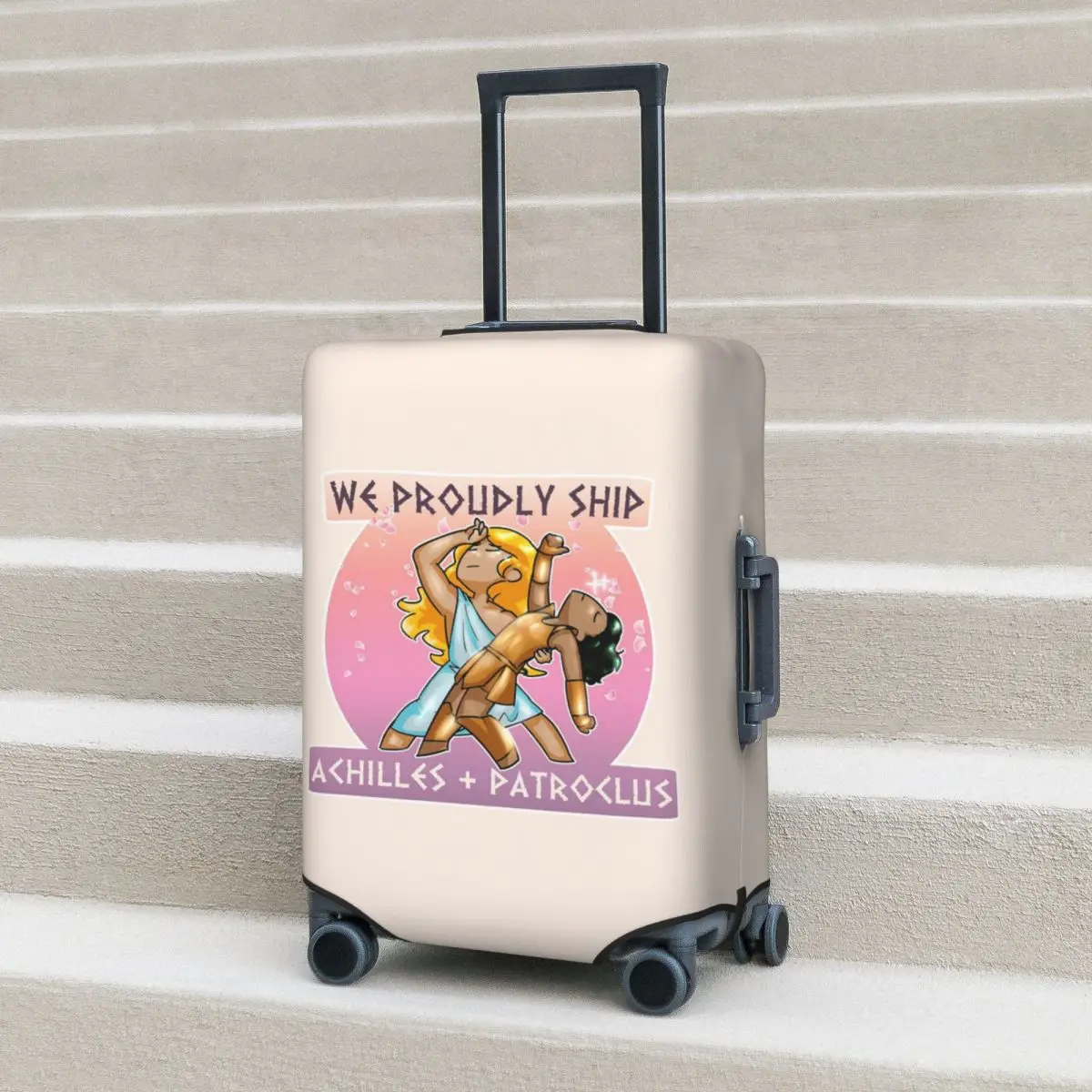 

Achilles + Patroclus Suitcase Cover Protection Elastic Travel Luggage Protector Covers for 18-32 Inch