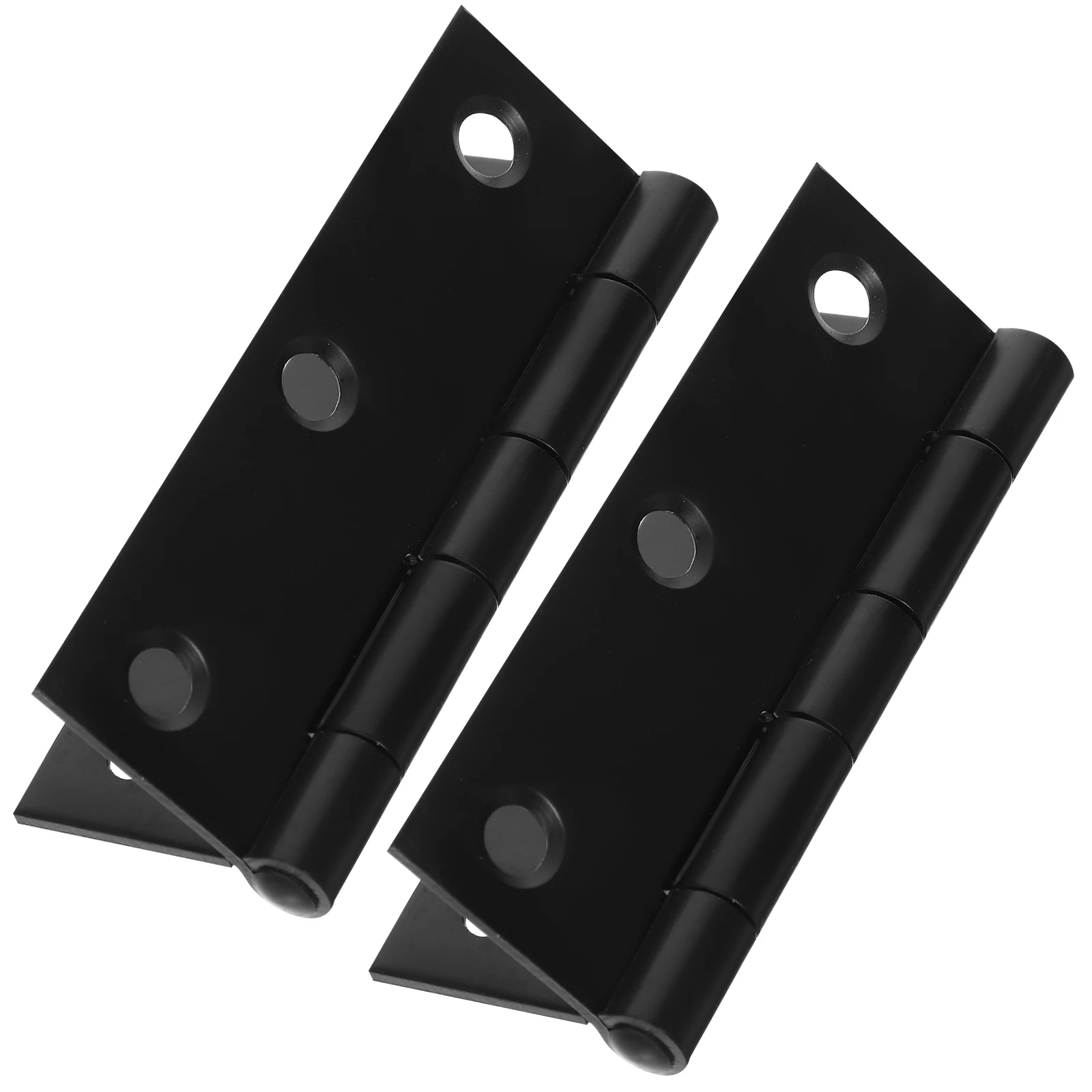

2PCS Stainless Hinges 3 Inch Black Heavy Duty Hinges Small Small Hinge for Cabinet Door Wardrobe Window Box Screws