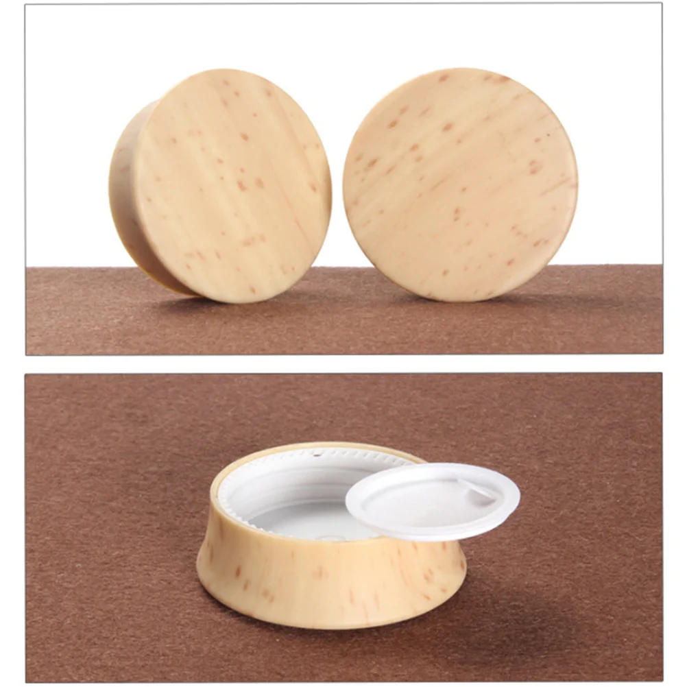 Tarro de cosméticos de vidrio esmerilado, dispensador vacío cuadrado para cremas, muestras de polvo, tapa de almacenamiento de viaje, sello, dispensador de vidrio vacío, 3 uds.