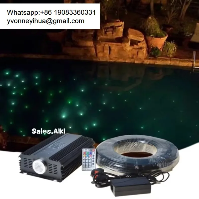 APP Control 75W RGB Swimming Pool Fiber Optic Light Engine Pool Star Light Kit For Starry Sky Stars Fiber Optic Pool Lighting