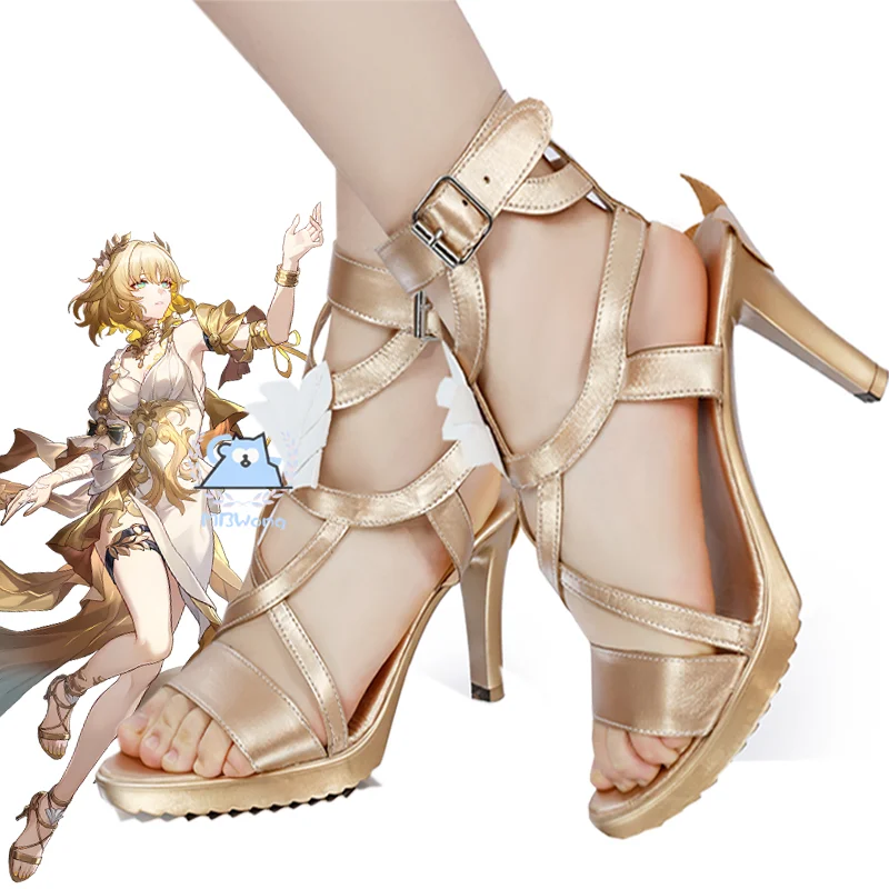 

Honkai Star Rail Aglaea Cosplay Shoes High Heeled Shoes Aglaea Role Play Shoes For Halloween Carnival Prop Adult Women Men