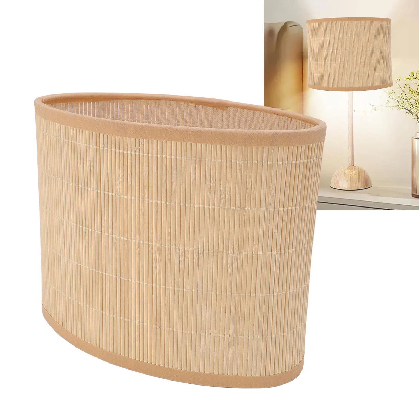 

Oval Boho Lamp Shade E27 E14 Lampshade Replaceable Accessories For Pendant Light Floor Lamp