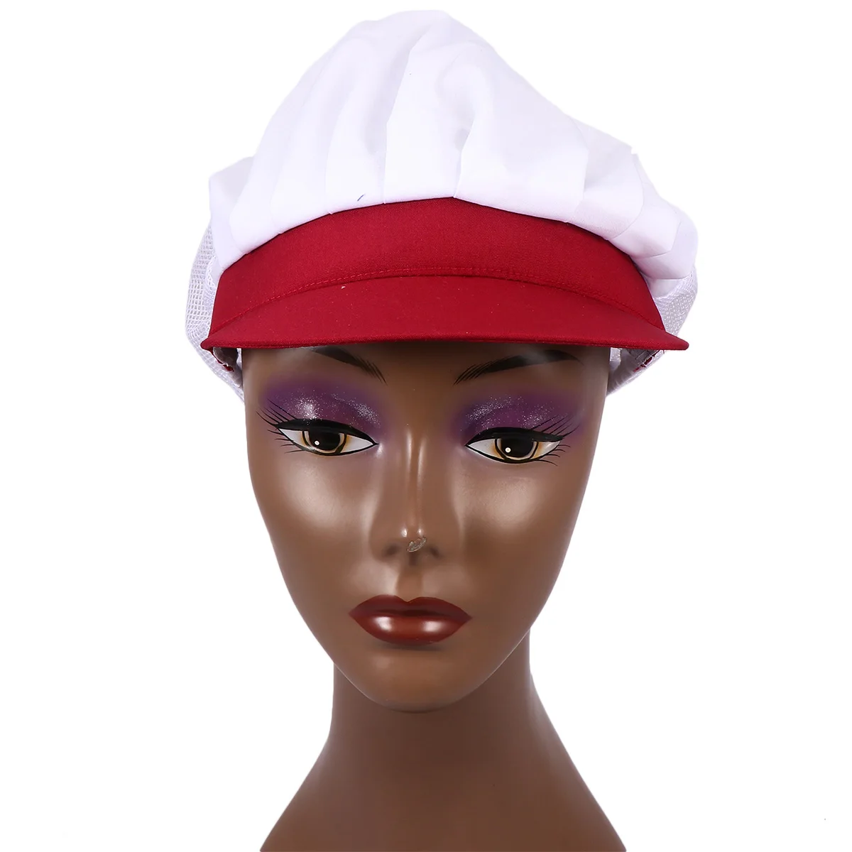 

Breathable Chef Mesh Working Cap Hair Net Reusable Lightweight Dustproof Protective Mesh Working Cap Hat For Food Service