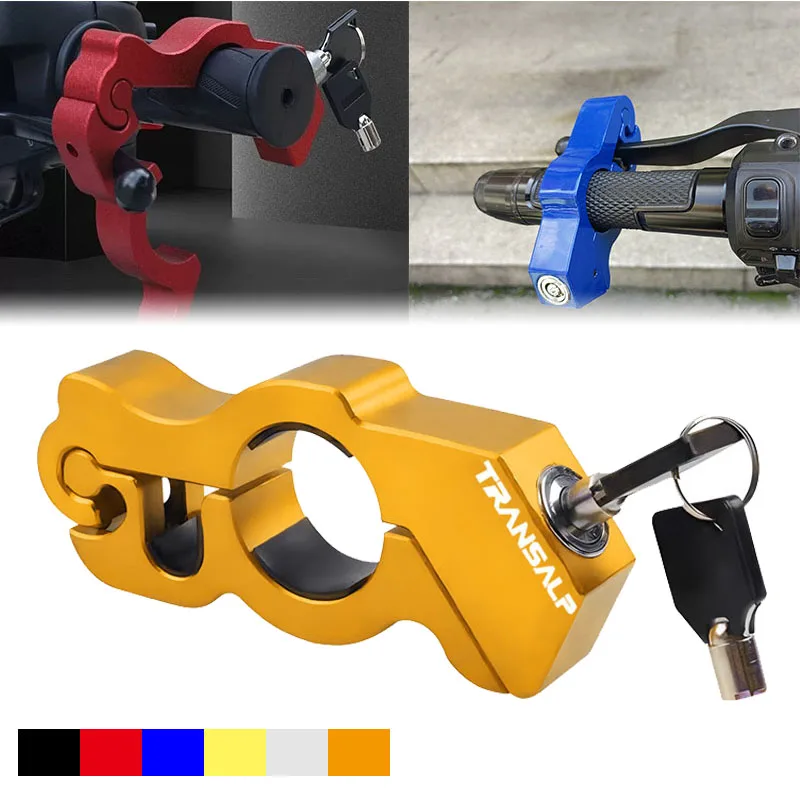 

Motorcycle Handlebar Scooter ATV Brake Clutch Security Safety Theft Protection Lock Fit For TRANSALP700 TRANSALP 600 650 700