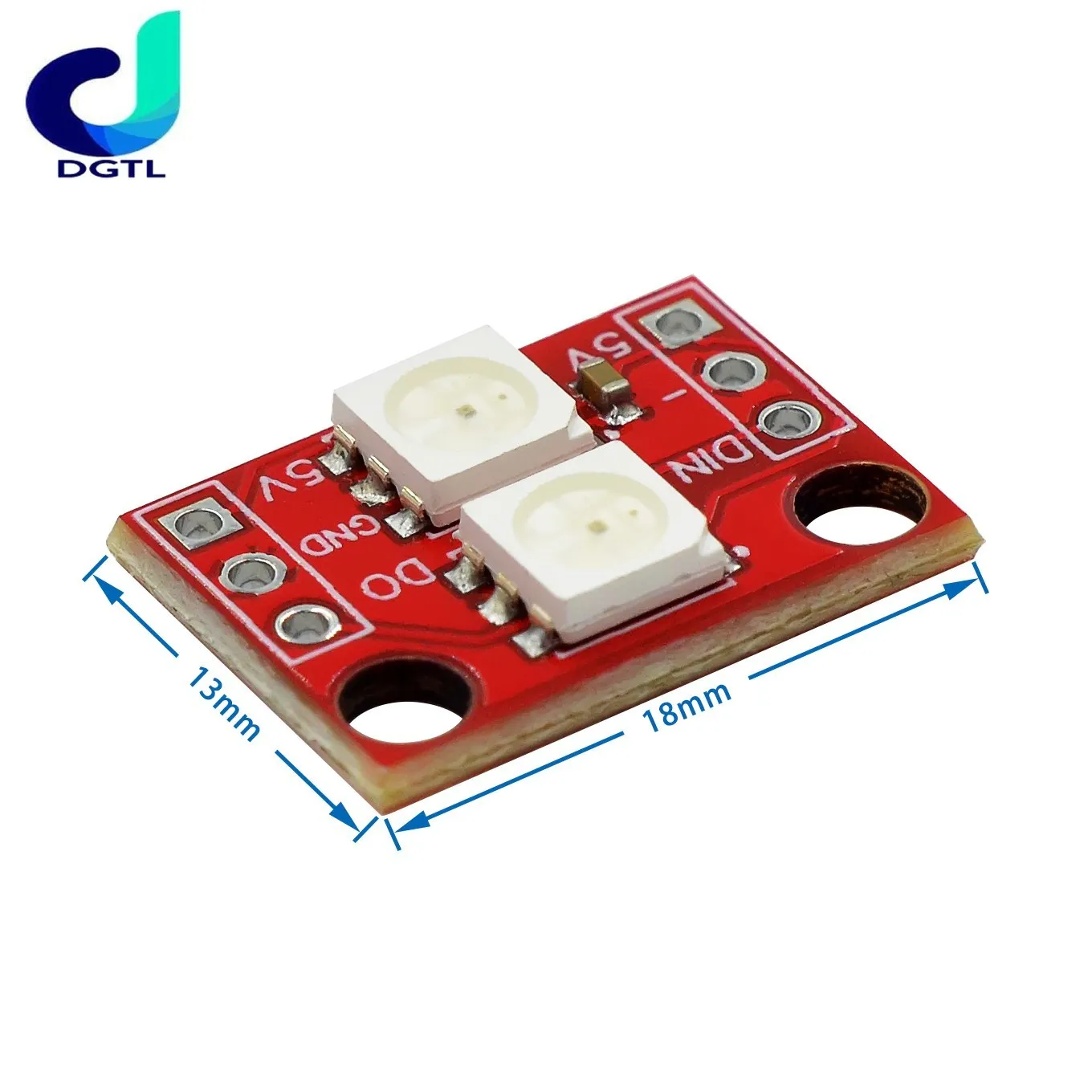 Módulo de lámpara a todo color LED RGB WS2812 5050 de 2 bits, SCM SMT32 ARM