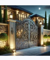 Castle Gates And Fences, Electric Wrought Iron Gates, European Manor Gates