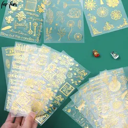 For Fun 2PCS Decorative Stickers Resin Fillings Letters UV Epoxy Resin Filler For DIY Silicone Molds Craft Jewelry Making Tool