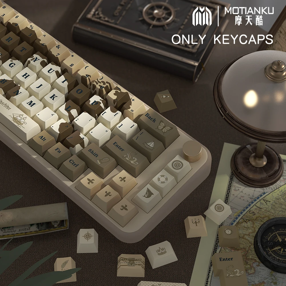 

The old world Keycaps Dye Sublimation PBT Keycap Cherry Profile For MX Switch GMK Custom Mechanical Keyboard key cap lSO layout