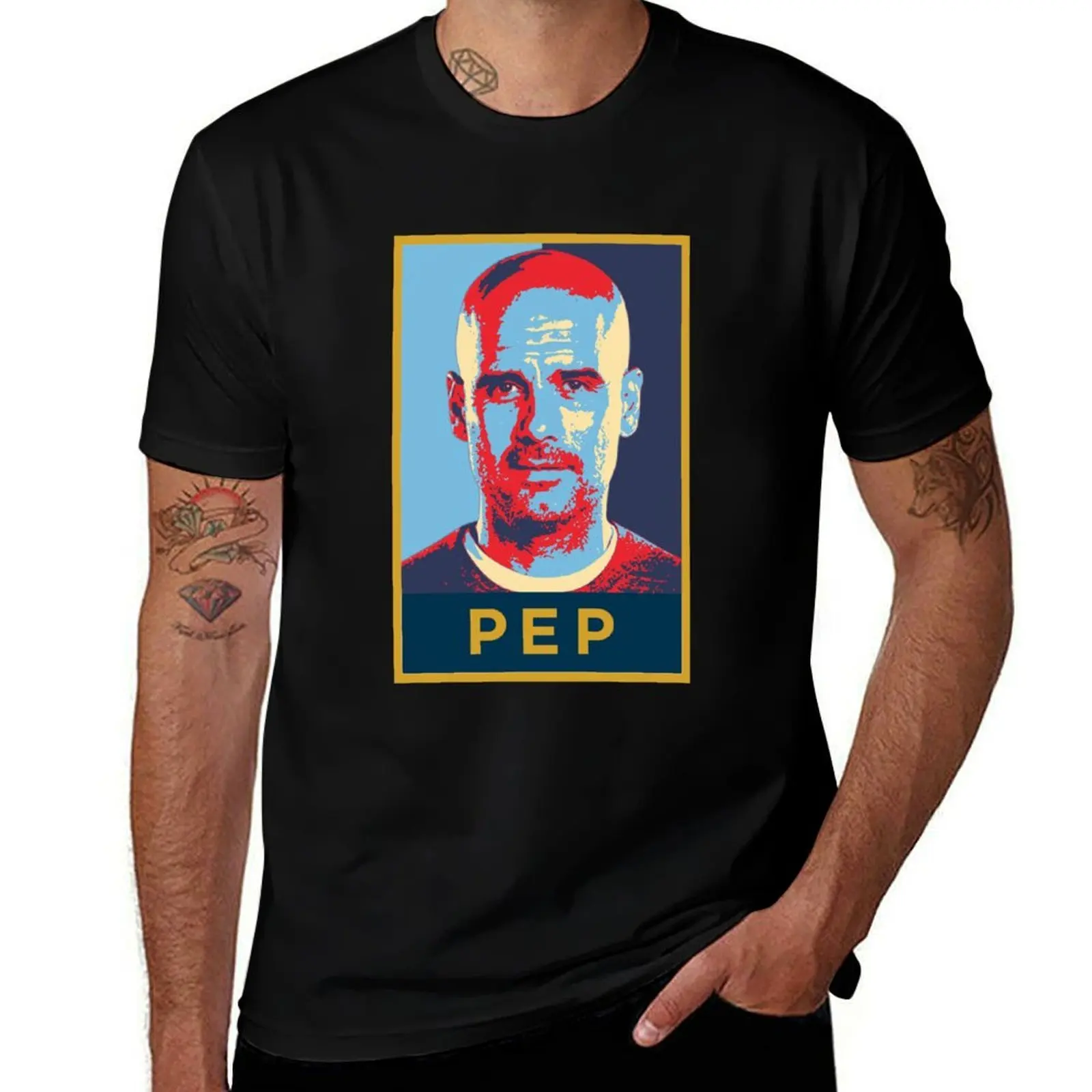 

Pep Guardiola Artwork T-Shirt Abstract Pattern Print Top