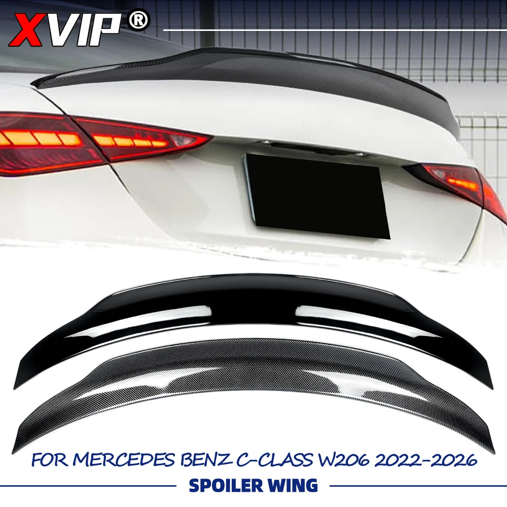 

Задний спойлер XVIP PSM-стиль, глянцевый черный, под карбон, для Mercedes-Benz C-Class W206 2022-2026
