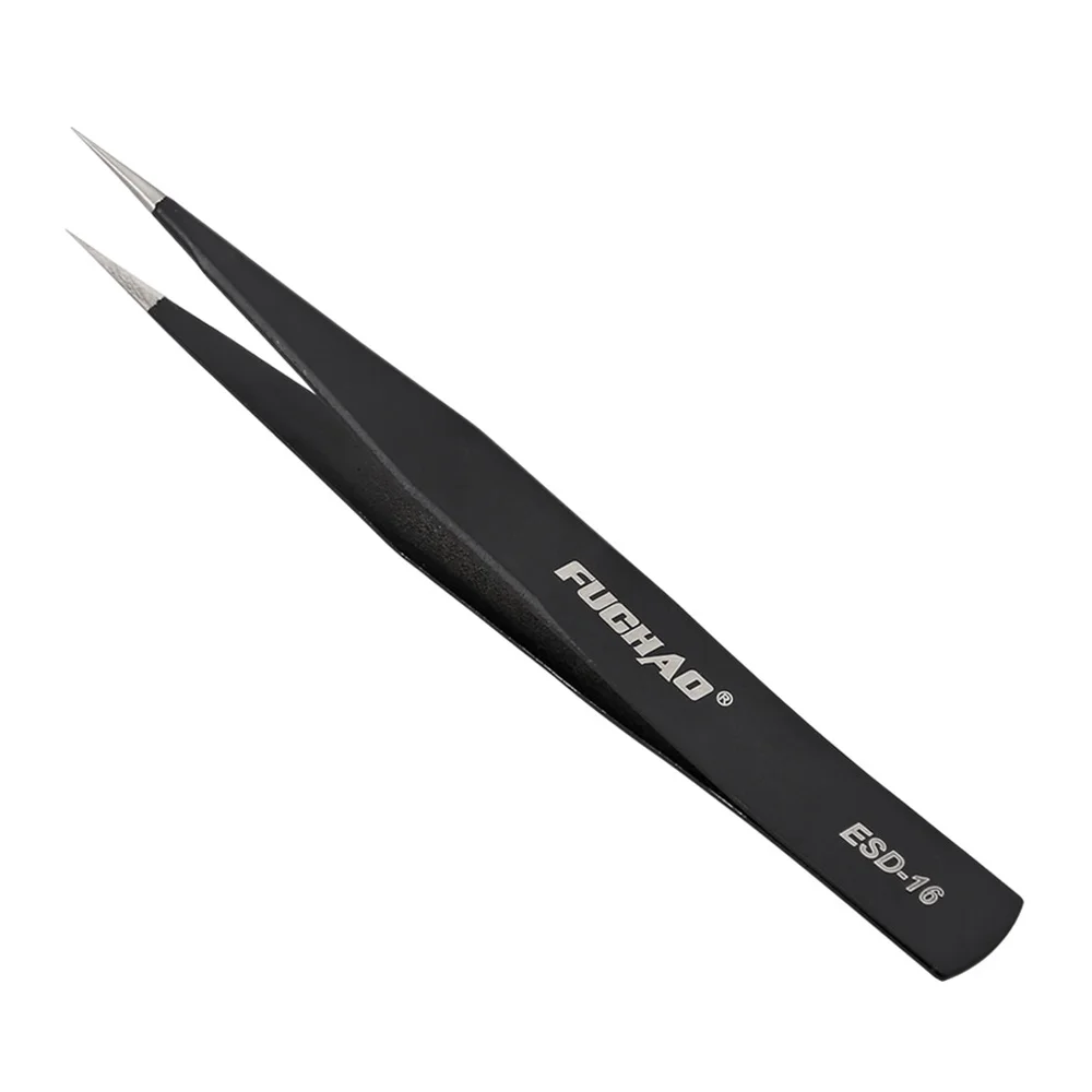 Anti-static Steel Straight Tweezers With anti-magnetic, Acid Corrosion