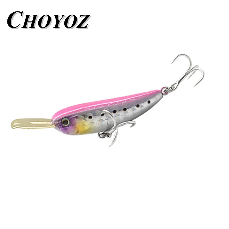 1 pièces 40mm 5.5g crayon coulant leurre Riser appât 007R métal lèvre Wobbler basse Jerkbait vairon Wobbler illex Riserbait leurre