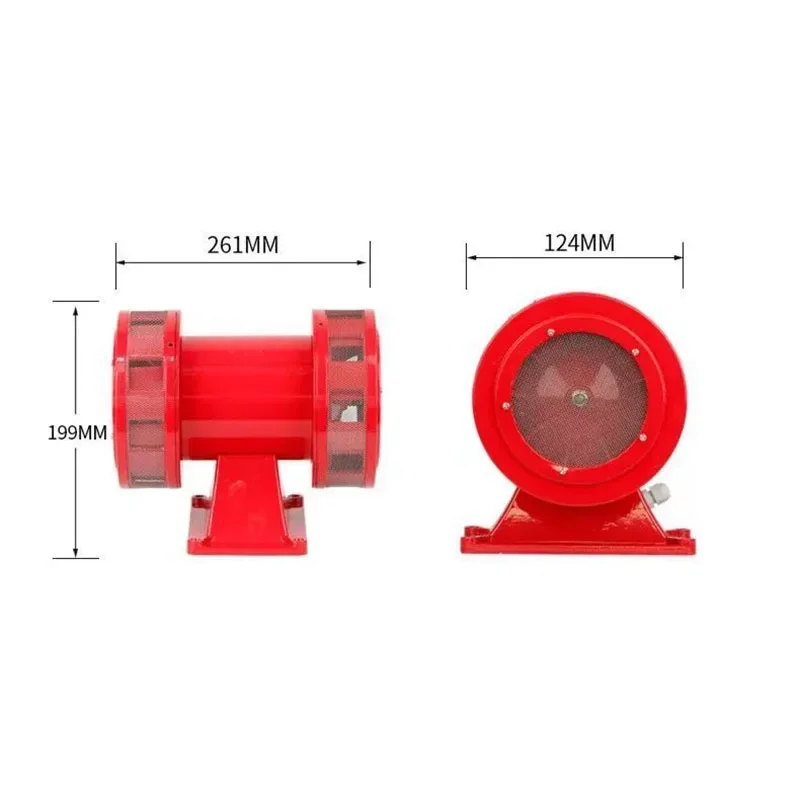 MS-590 AC 110V / 220V 160db Motor Driven Air Raid Siren Metal Horn Industry Boat Alarm buzzer tools