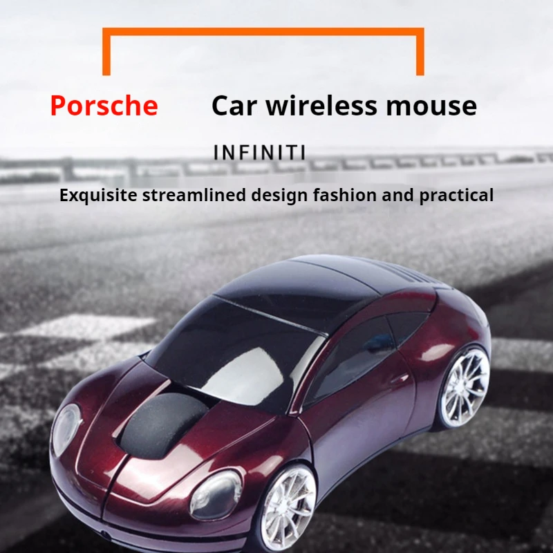 Supercar Appearance Wireless Photoelectricity Mouse 1200dpi 3 Key Tablet Laptop Wireless Car Model Mouse Four-Way Scroll Wheel