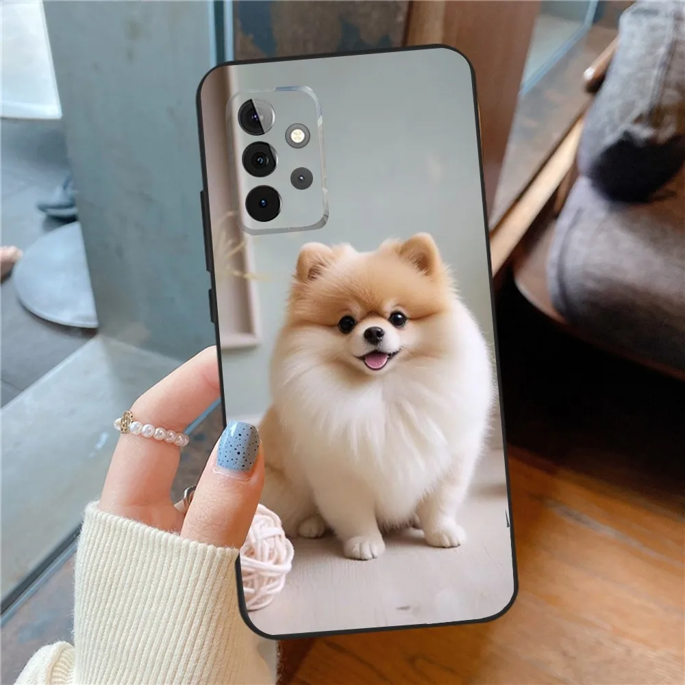 Cute Pomeranian Dogs   Phone Case For SamsungS24,23,22,21,S20 ,Pro10,S30Plus,S9,20lite Ultra Black Cover