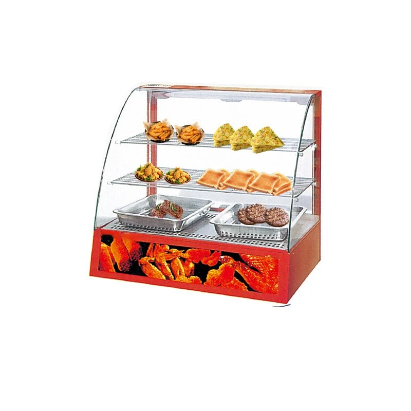 Commercial Electric Showcase Warmer Fast Food Display Cabinet for Restaurant & Hotel Heated Holding Cabinets