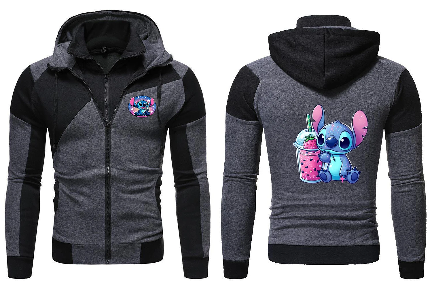 

Disney Winter Luxury Women's Fashion Hoodie Interstellar Baby Women's Casual Round Neck Printed Hoodie Zipper Jacket