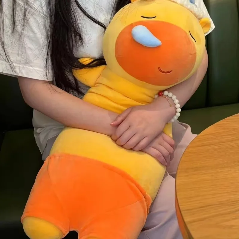 

Капибара Лулу, плюшевая игрушка «Спящий храп», длинная, большого размера, обнимающая подушка для ног, кукла, мягкая удобная подушка для сна, подарок