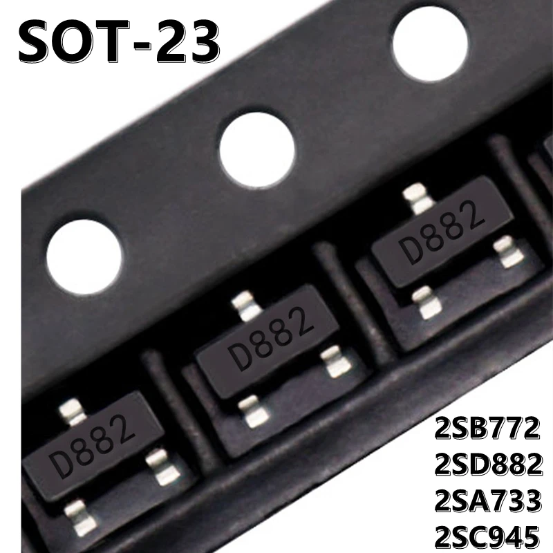 (50 stücke) 2 sb772 2 sd882 2 sa733 cs 2 sc945 cr sot-23 smd Trioden leistungs röhre