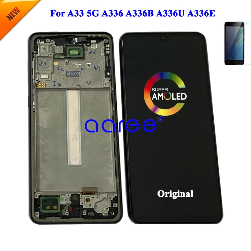 AMOMLED OLED LCD Screen For Samsung A33 5G LCD For Samsung A33 A336 LCD Screen Touch Digitizer Assembly