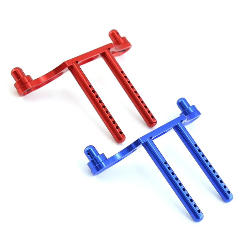 2 uds Metal RC coche cuerpo delantero y trasero soportes columna de carcasa para HPI Savage 1/8 RC piezas de actualización de coche, rojo