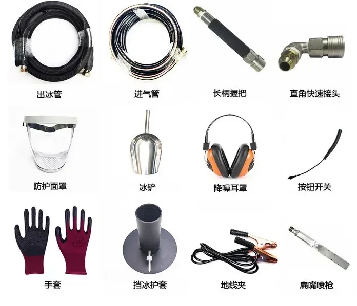 Compact Dry Ice Cleaning Machine Dry Ice Blaster Portable Dry Ice Cleaner Powerful CO2 Blaster for Electrical Components