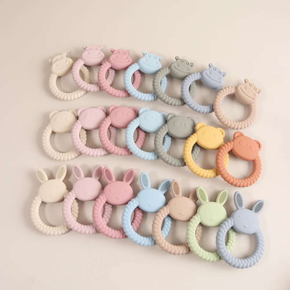 Cute Animal Silicone Teether B - Baby Products Rabbit 评论和价格
