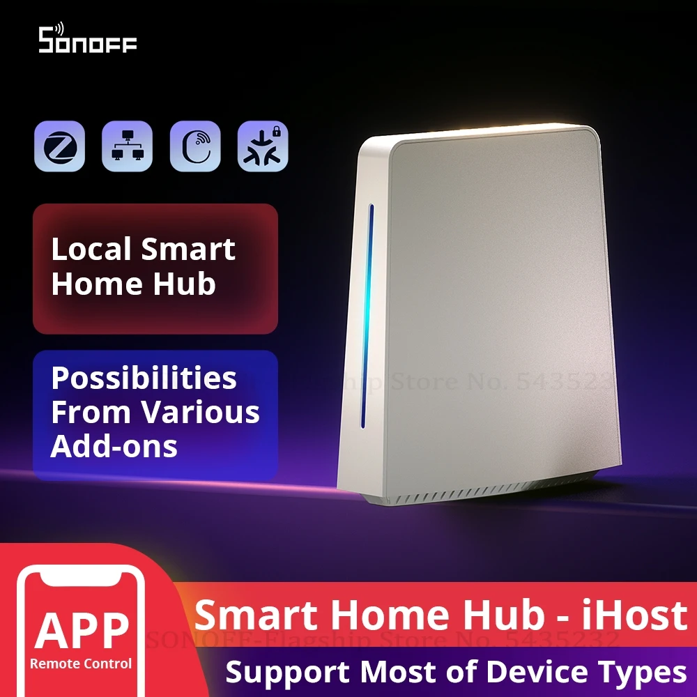 SONOFF iHost Smart Home Hub Zigbee Gateway Multi-mode Wifi LAN Wireless Remote Control Local Automation For Most of Devices