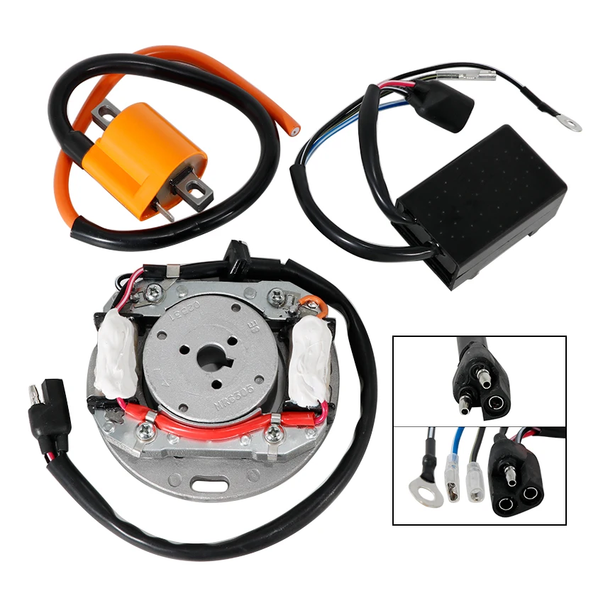 Zündspule Schwungrad Rotor Stator CDI Kit für Honda CR125 CR125R für Kawasaki KX125 KX250 KX420 – Detail 3