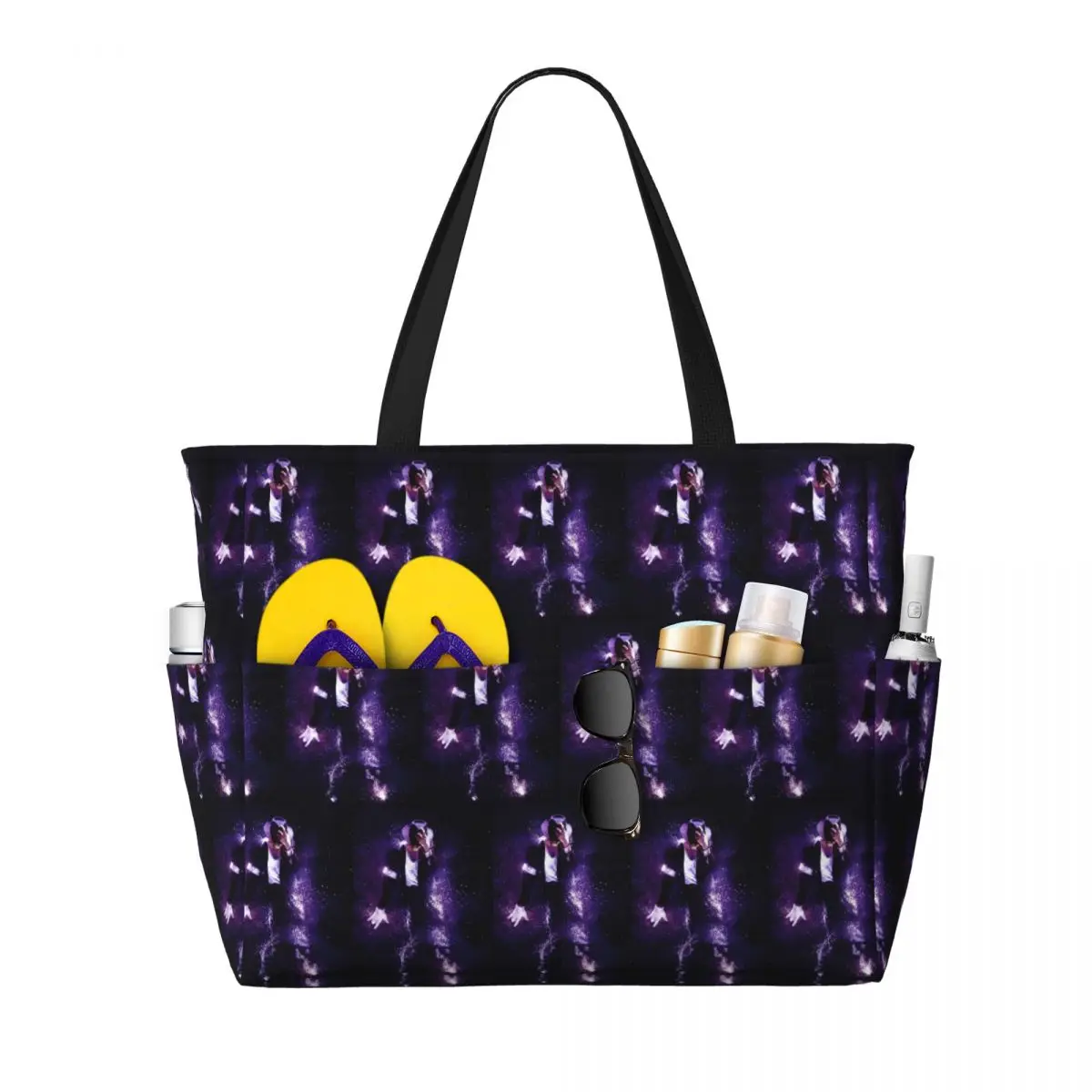 

Michael Jackson Musicians Singers Dancers Beach Tote Bag Sport Gym Yoga Duffle Large Tote Bag Women Travel Bag Fitness bag