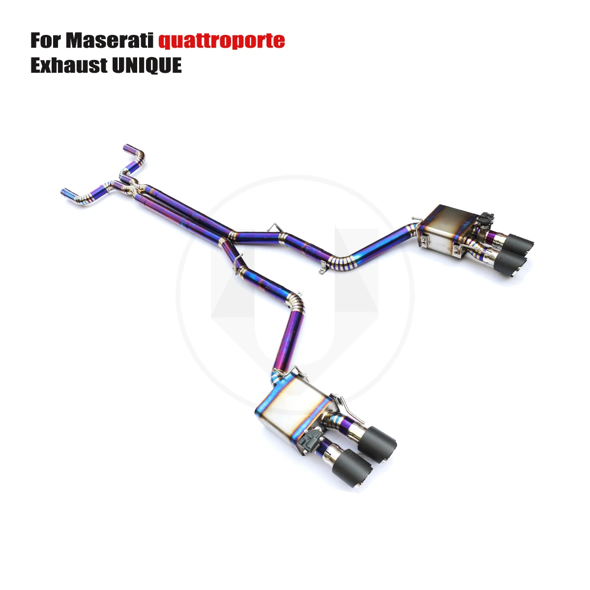 UNIQUE For 2013+ Maserati Quattroporte 3.0T 3.8T performance valve titanium exhaust system  TC4 titanium alloy exhaust muffler