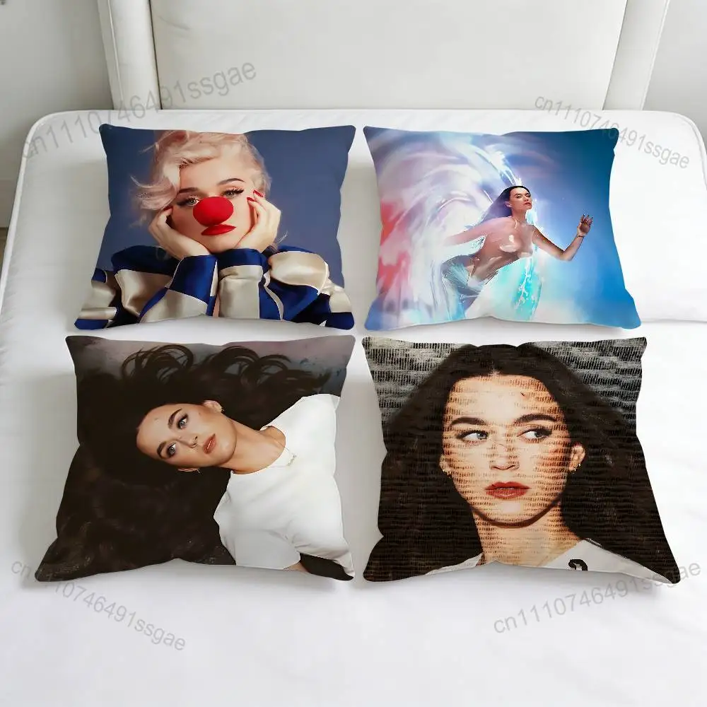 

K-Katy P-Perry TOTGA Square Pillow Case Soft Decorative Throw Pillow Cover for Home Sofa Bed