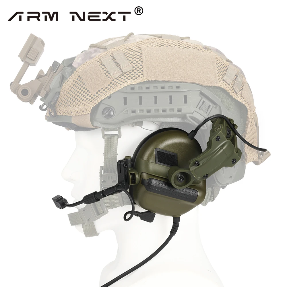 ARM NEXT F30 Shooting Earmuffs Tactical Helmet Headset Electronic Hearing Protector Hunting Active Noise Reduction Headphone