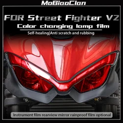 For Ducati Street fighter V2 Instrument Film Headlamp Smoked Black Tail Lamp Protection Film Sticker Modification Accessories