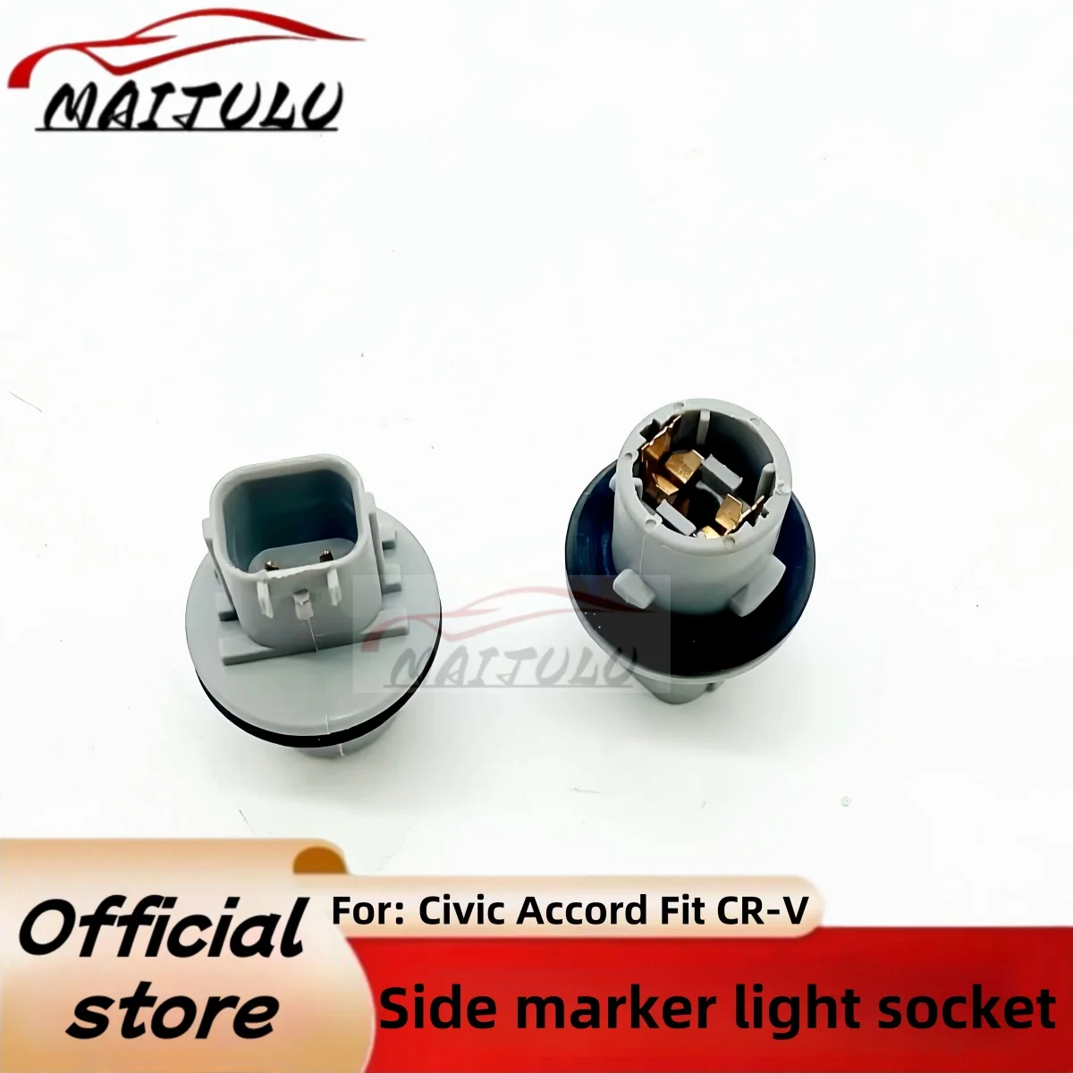 

2pcs Side turn signal socket For Honda Civic Accord 2021-2025 Fit CRV mudguard side marker light socket Bulb socket base adapter