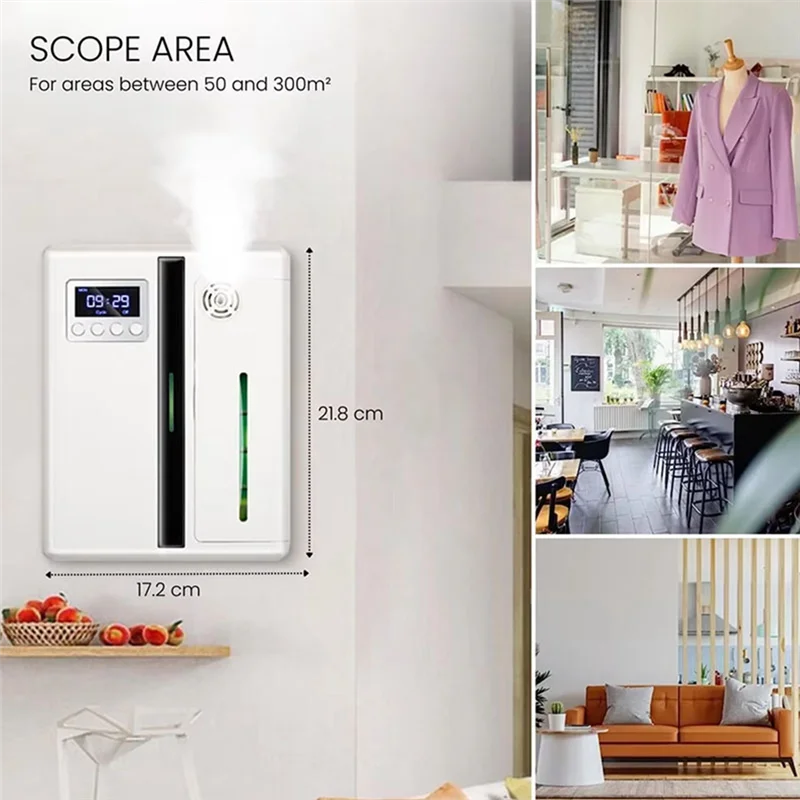 

ABWM-аромадиффузор 160 мл веерообразный внутренний вентилятор настенный очиститель воздуха Dadi вестибюль отеля ароматерапевтический аппарат, вилка стандарта США