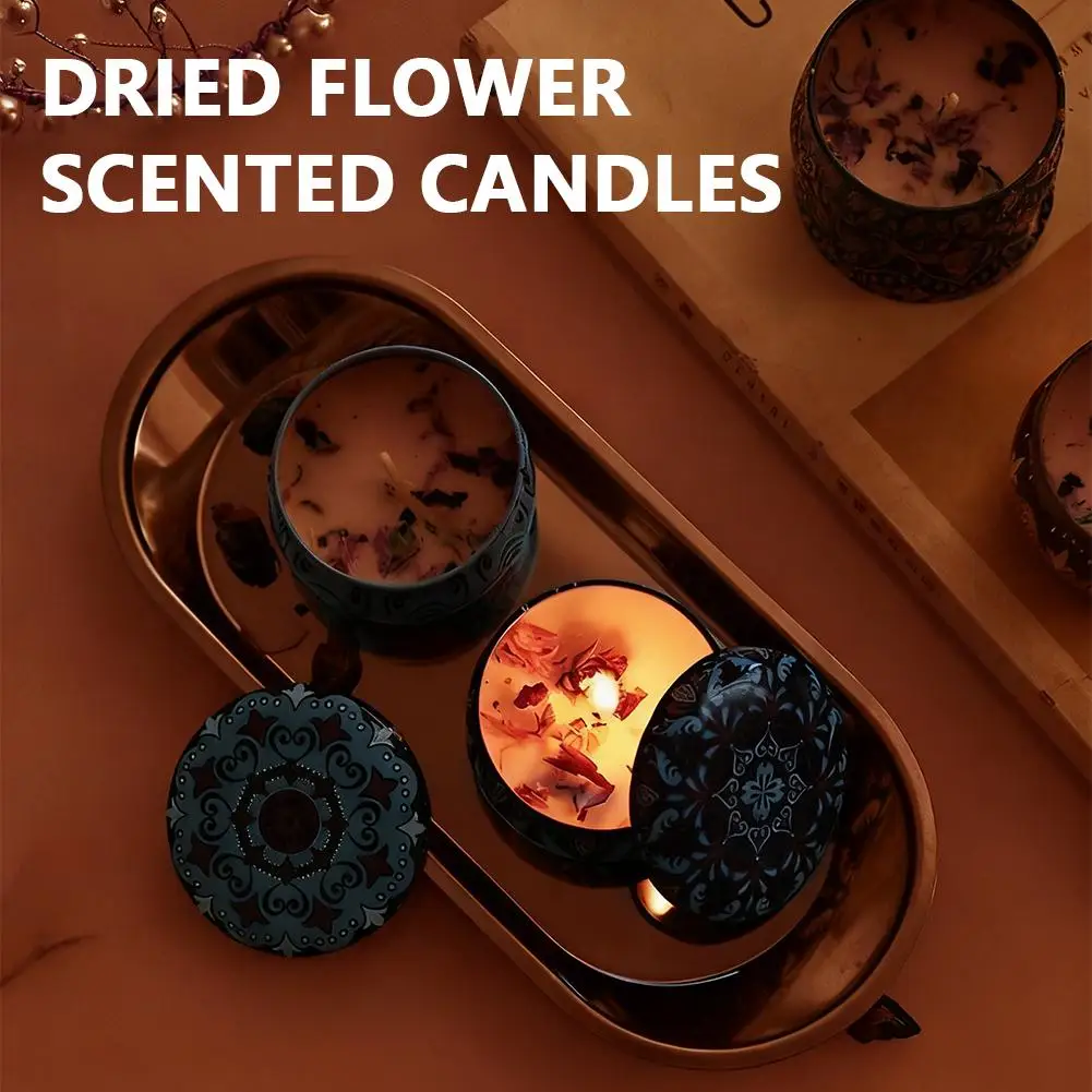 Aromatherapy Candles Flower Fragrance Scent Candle Jars Wedding Ceremony Christmas Gifts Home Fragrance Candles