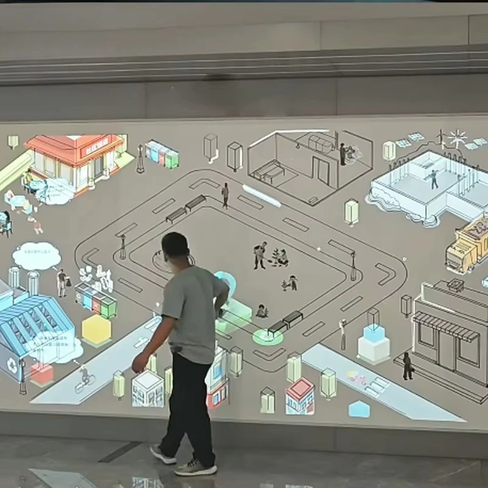 Interactive Advertising Equipment Wall Momo Touch Through-the-Wall Radar Kids Indoor Playground Music Wall Panel