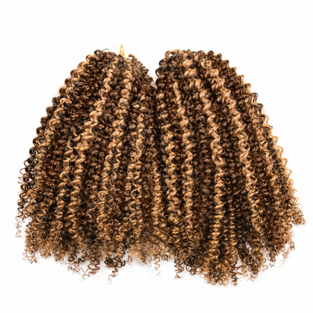 P4/27 Ombre Highlight Kinky Cu - Feather Hair Extension ulasan dan harga