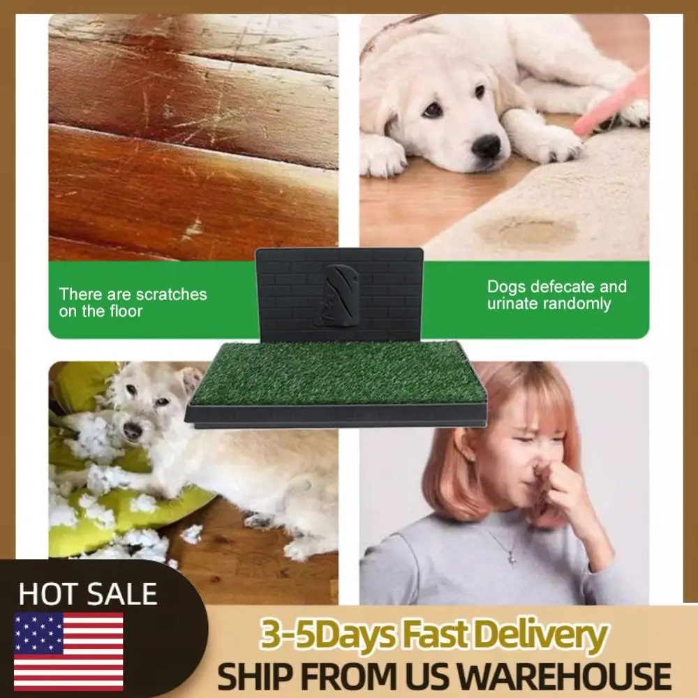 

Training Pads with Pee Baffle Reusable Artificial Grass Training Pads Portable Dog Litter Box Ideal for Small and Medium Dogs