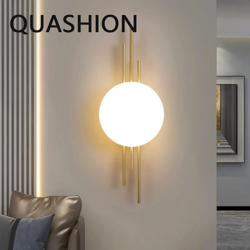 quashion home decor lampada de parede interior led acrilico abajur design criativo quarto sconce luz sala de fundo lustres 01