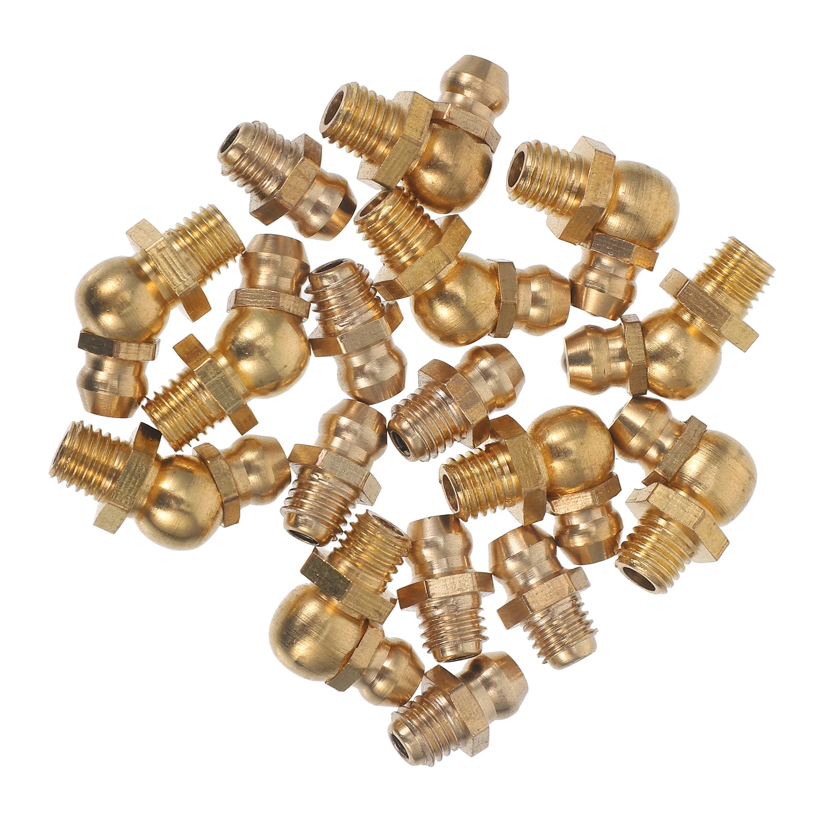 

1 set Zerk Grease Fittings 1/4-28 SAE LT Brass Threaded Nozzle M6 M10 1/8 27 Straight Angled Injector Bearings Machinery