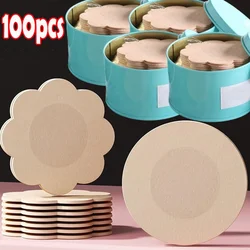 2-100pcs Nipple Cover Sticker Disposable Pasties Piece Breast Petal Self-adhesive Invisible Chest Bra Padding Patch Intimates