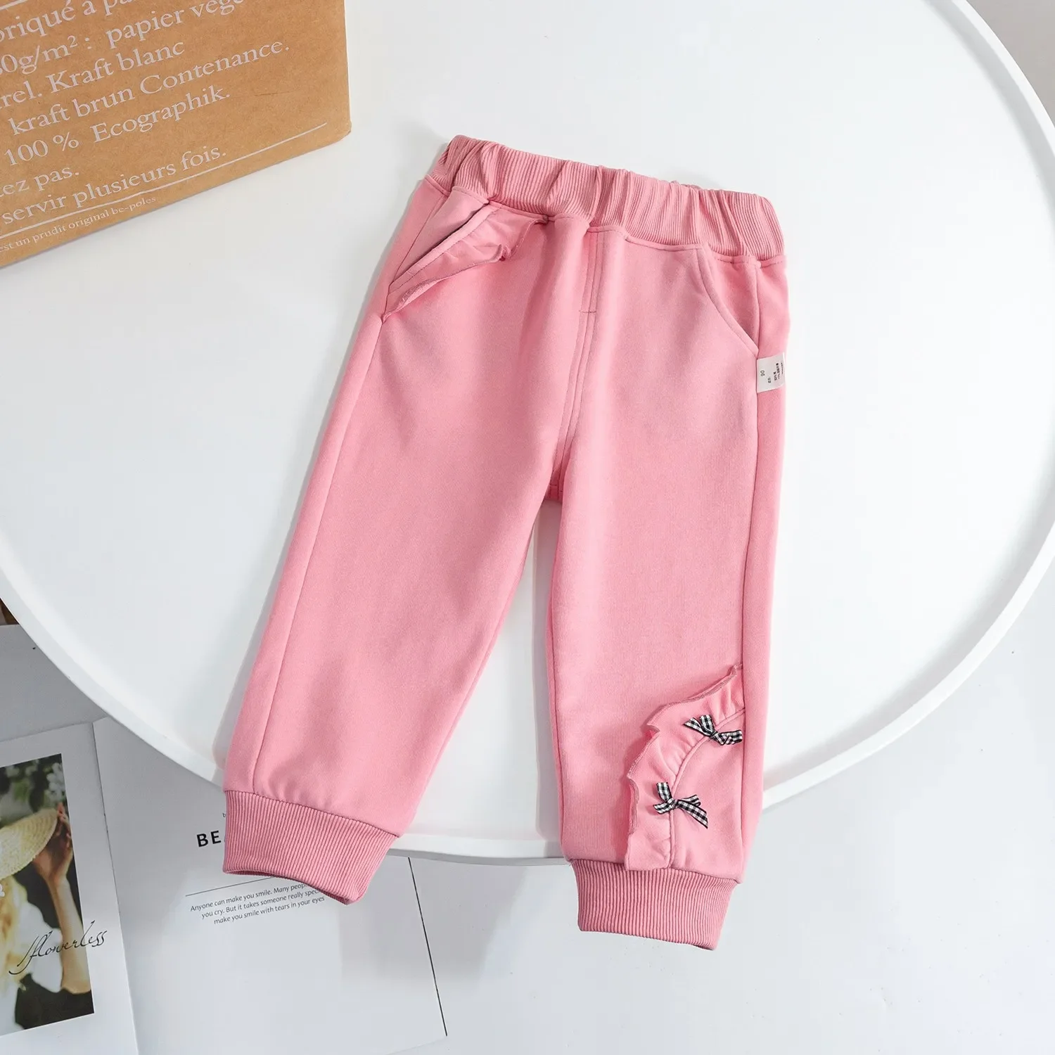 Girls Pants Autumn Wear Fashion Korean Version Children Spring Autumn Loose Casual Trousers Baby Soft Floral Trousers