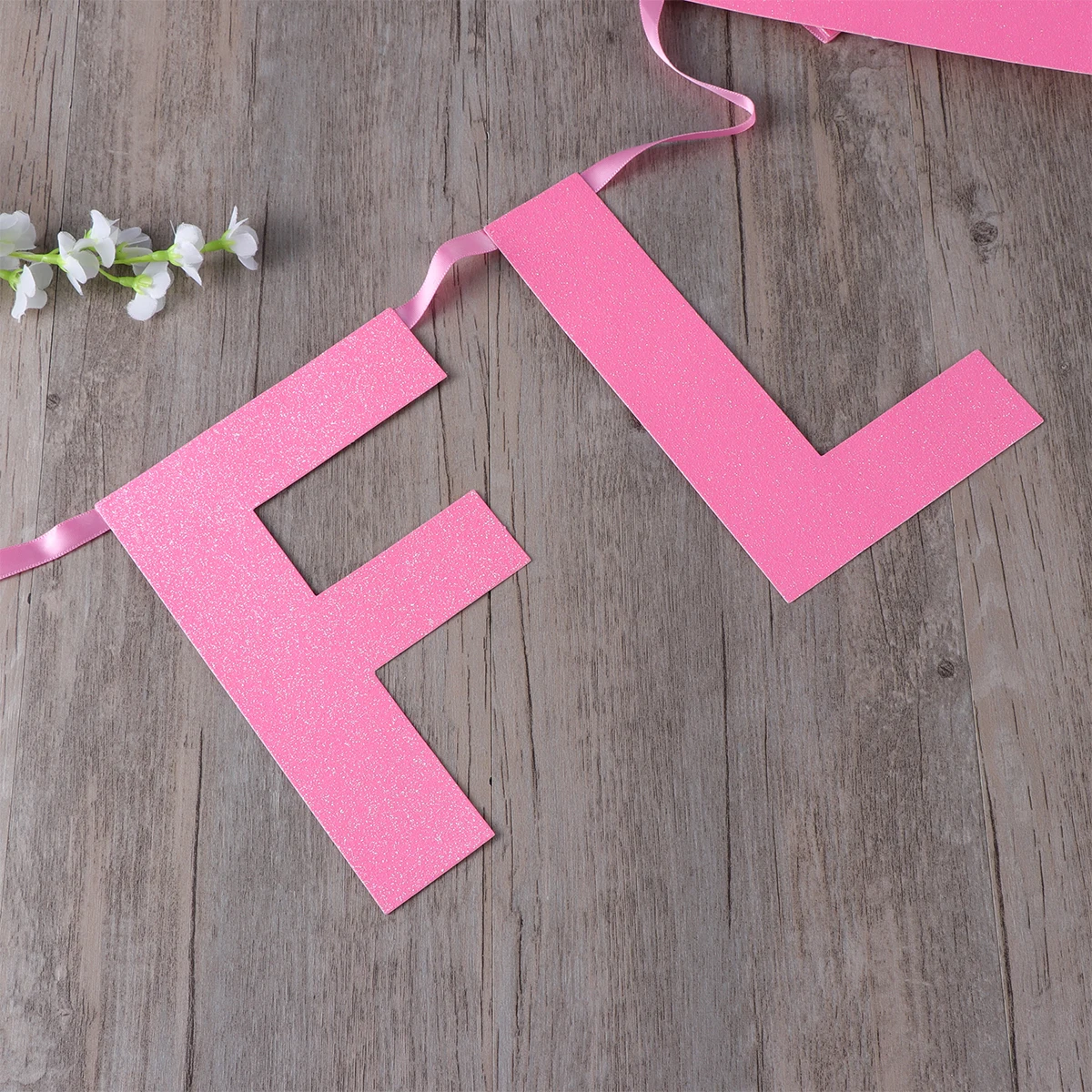 

Flamingle Bunting Banner Hawaii Party Glitter Paper Hanging Garland Decoration Flamingo Theme Party Supplies Reusable Ceiling