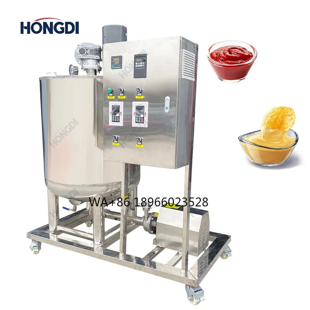 

Wholesale Electric Heating Sugar Syrup Emulsifying Mixing tank High Shear Homogenizer Emulsifier Mixing tank for Cream Cheese