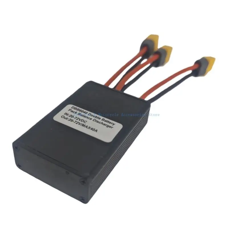 

L5BC Double Battery Pack Switches 40Amp Electric Double Battery Parallel Module Connector Adapter 24-72V