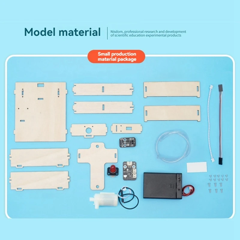 DIY Infrared Sensor Water Dispenser Model Science Experimental Tool Kit For Learning Wooden Puzzle Games